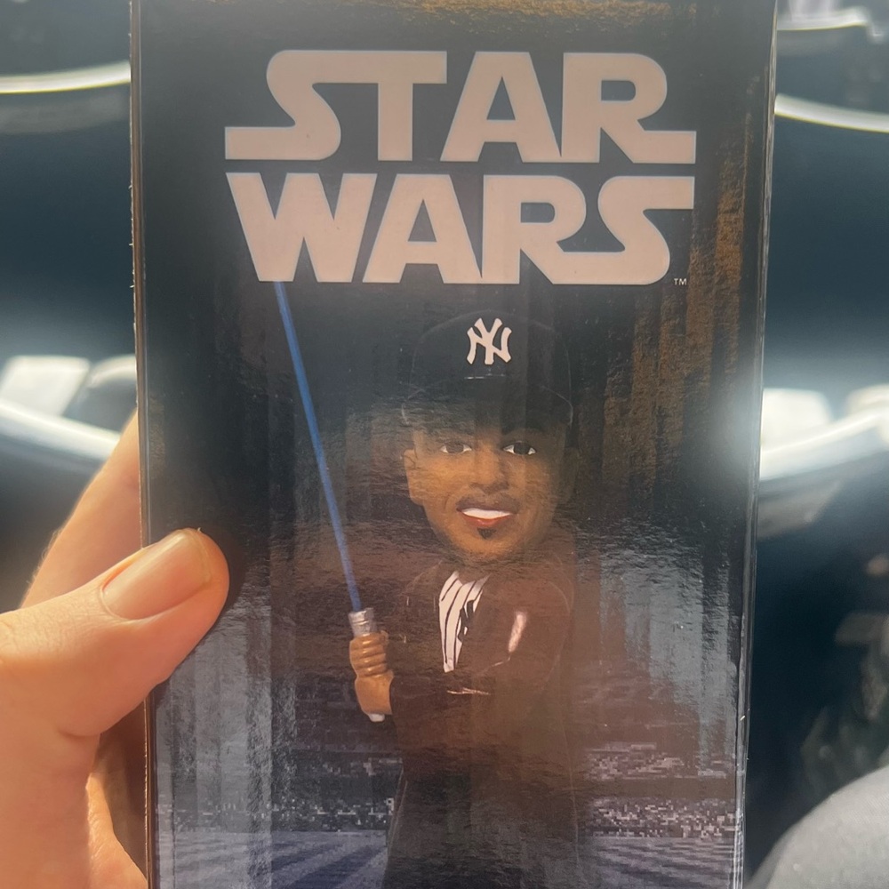 Giancarlo Stanton bobblehead Star Wars Bobblehead with Blue Lightsaber